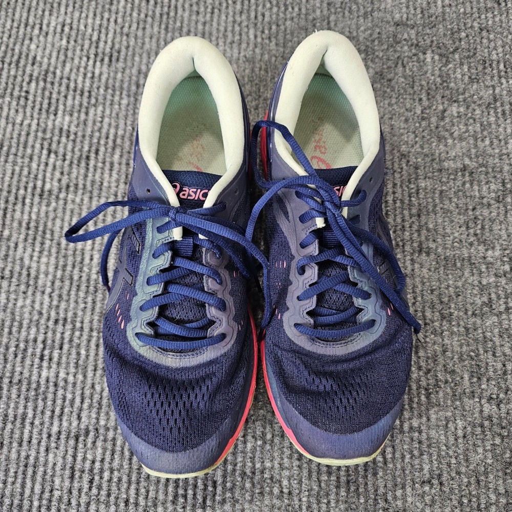 Asics Running Shoes Women 10.5 Blue Gel-Kayano 24 FlyteFoam Athletic Sneakers